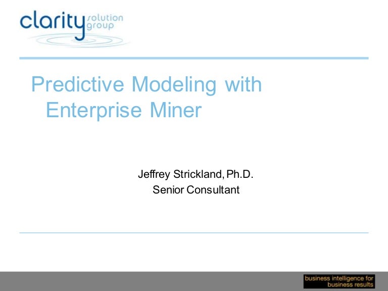 Predictive Modeling Using Logistic Regression Sas Course Notes Download